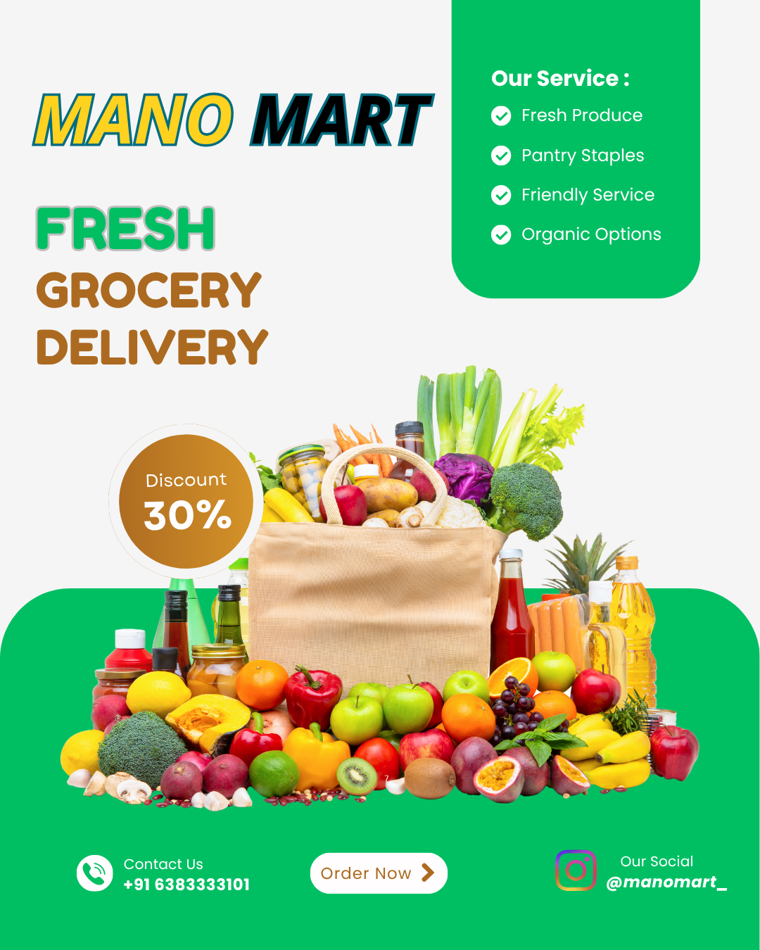 Best Online Grocery Service in Rajapalayam – Why ManoMart Is the Local Favorite